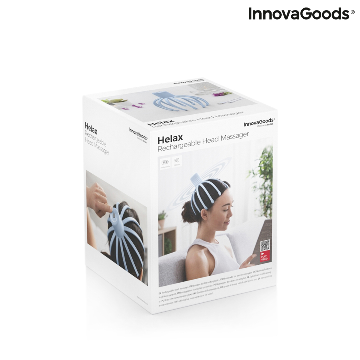 Massager med omladdningsbart huvud Helax InnovaGoods - 3