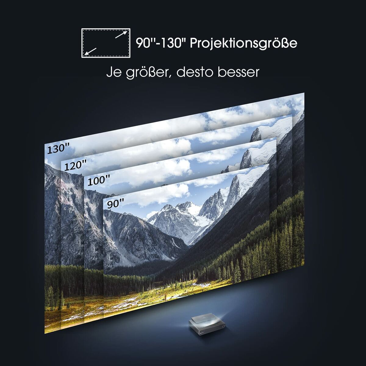 Projektor Hisense PX1-PRO 90-130 Svart Full HD - 7