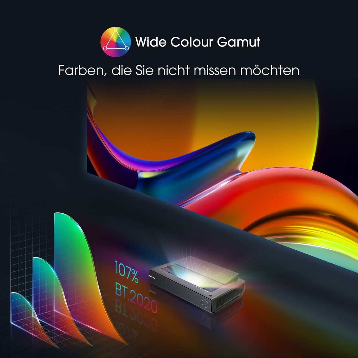 Projektor Hisense PX1-PRO 90-130 Svart Full HD - 8