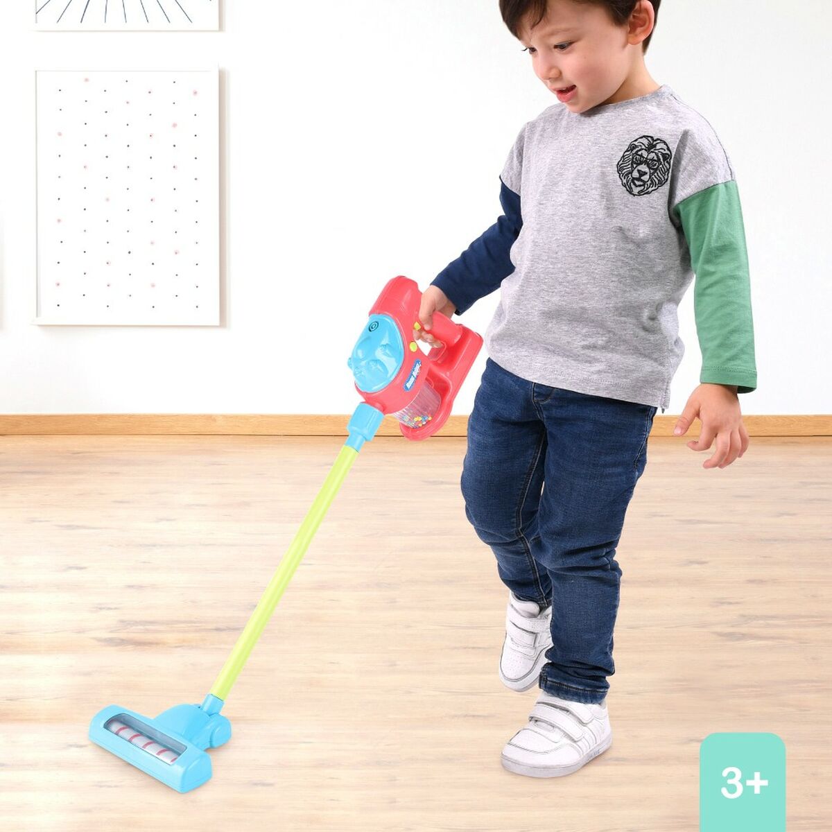 Leksak dammsugare PlayGo 17 x 73 x 21 cm (2 antal) - 3