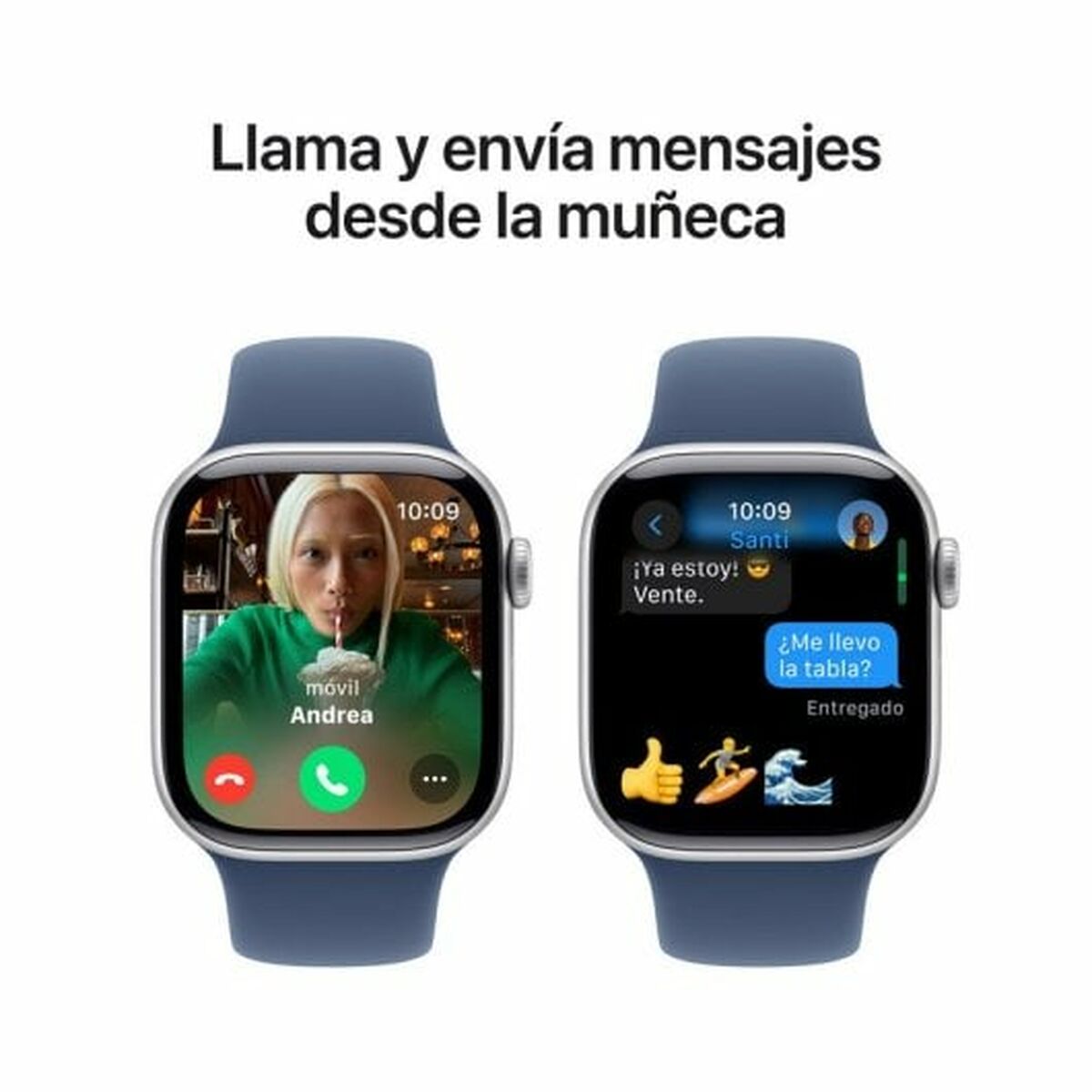 Smartklocka Apple Series 10 GPS 42mm Silvrig - 7