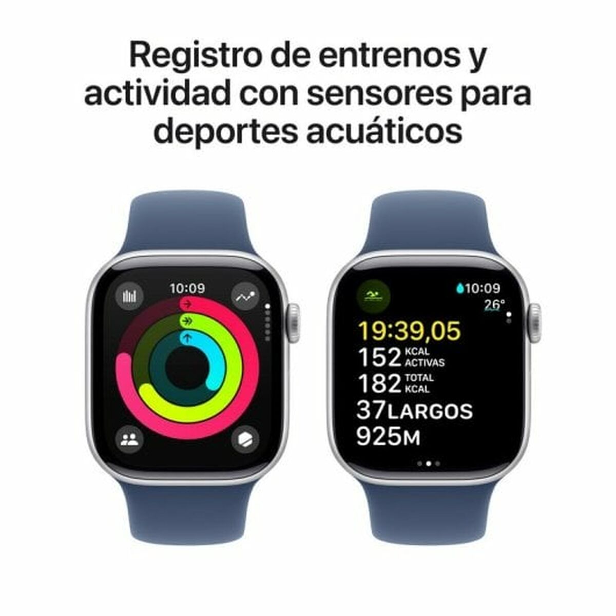 Smartklocka Apple Series 10 GPS 42mm Silvrig - 4