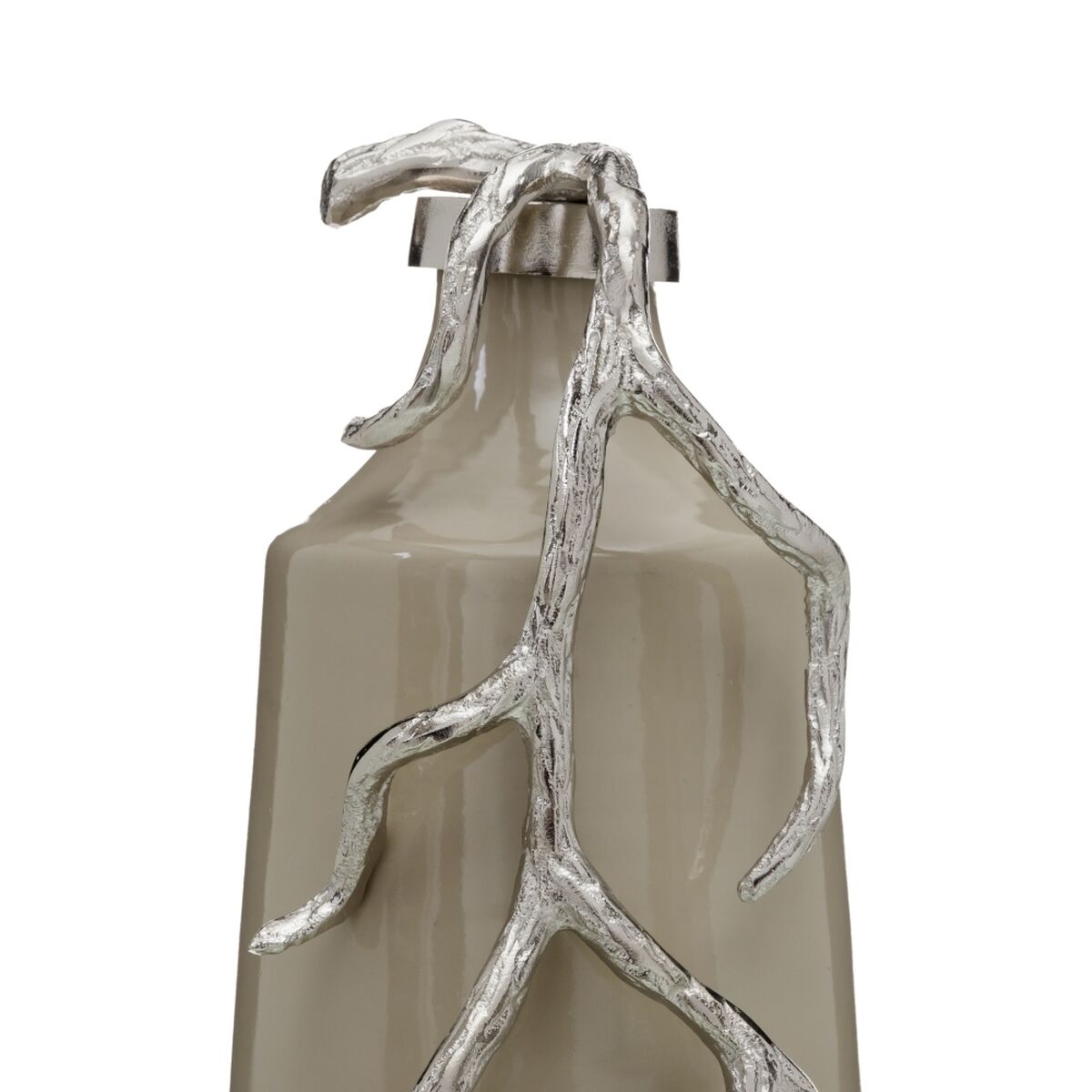 Dekorativ flaska Beige Silvrig 17 x 16 x 44 cm Dekorations - 3