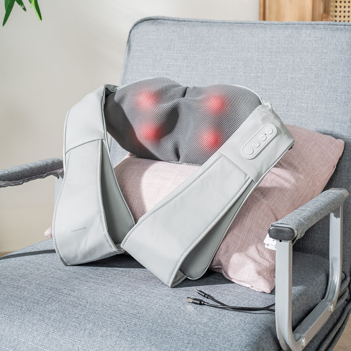 Laddningsbar Shiatsu-massageapparat Pro Massatsu InnovaGoods - 5