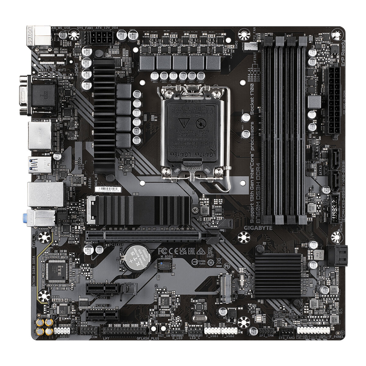 Moderkort Gigabyte B760M DS3H DDR4 LGA 1700