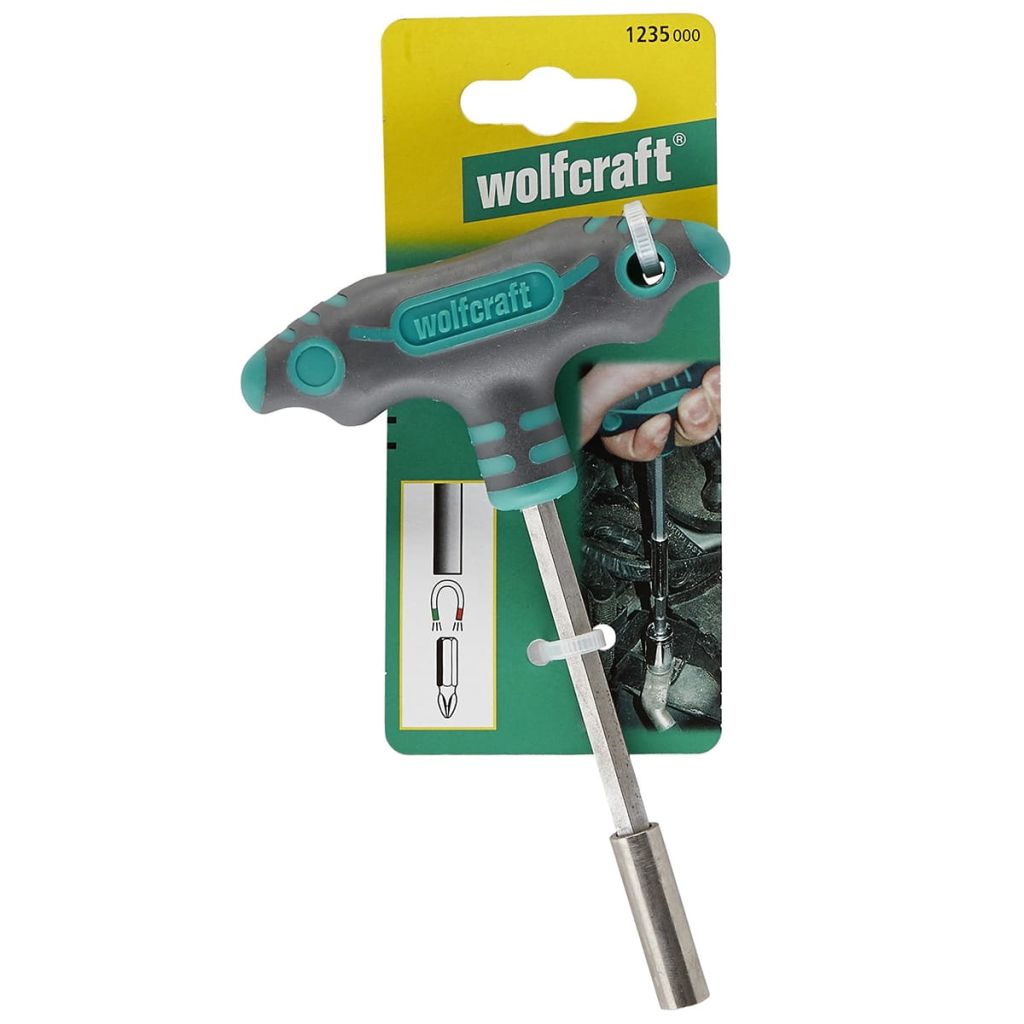 wolfcraft Skruvmejsel med T-handtag och bitshållare 1235000 - 5