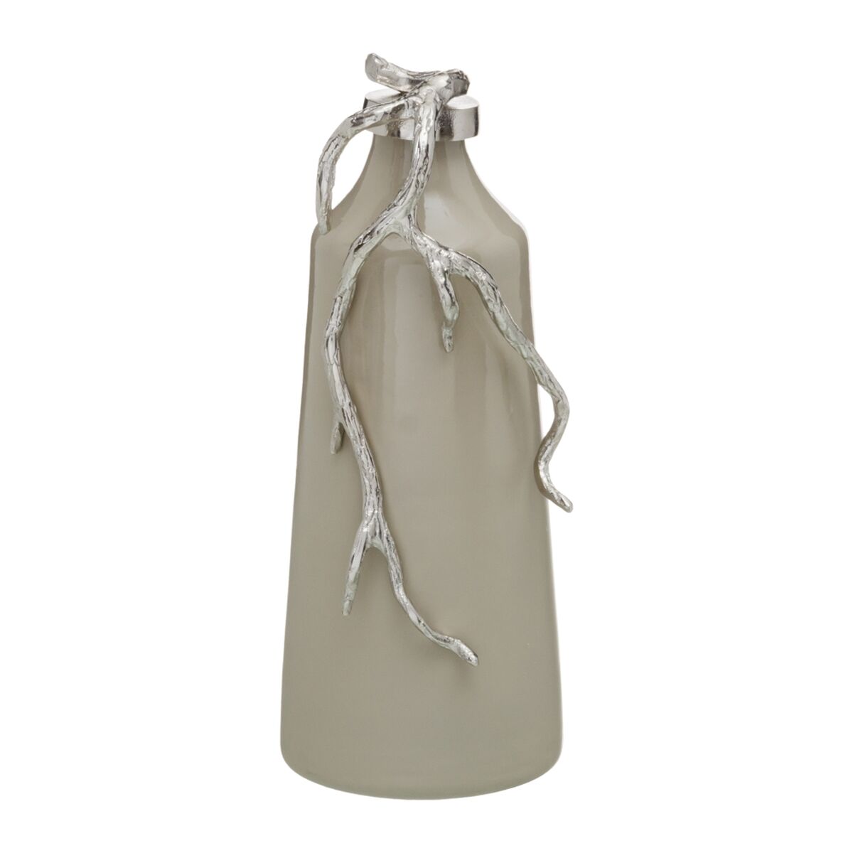 Dekorativ flaska Beige Silvrig 15 x 11 x 37 cm Dekorations