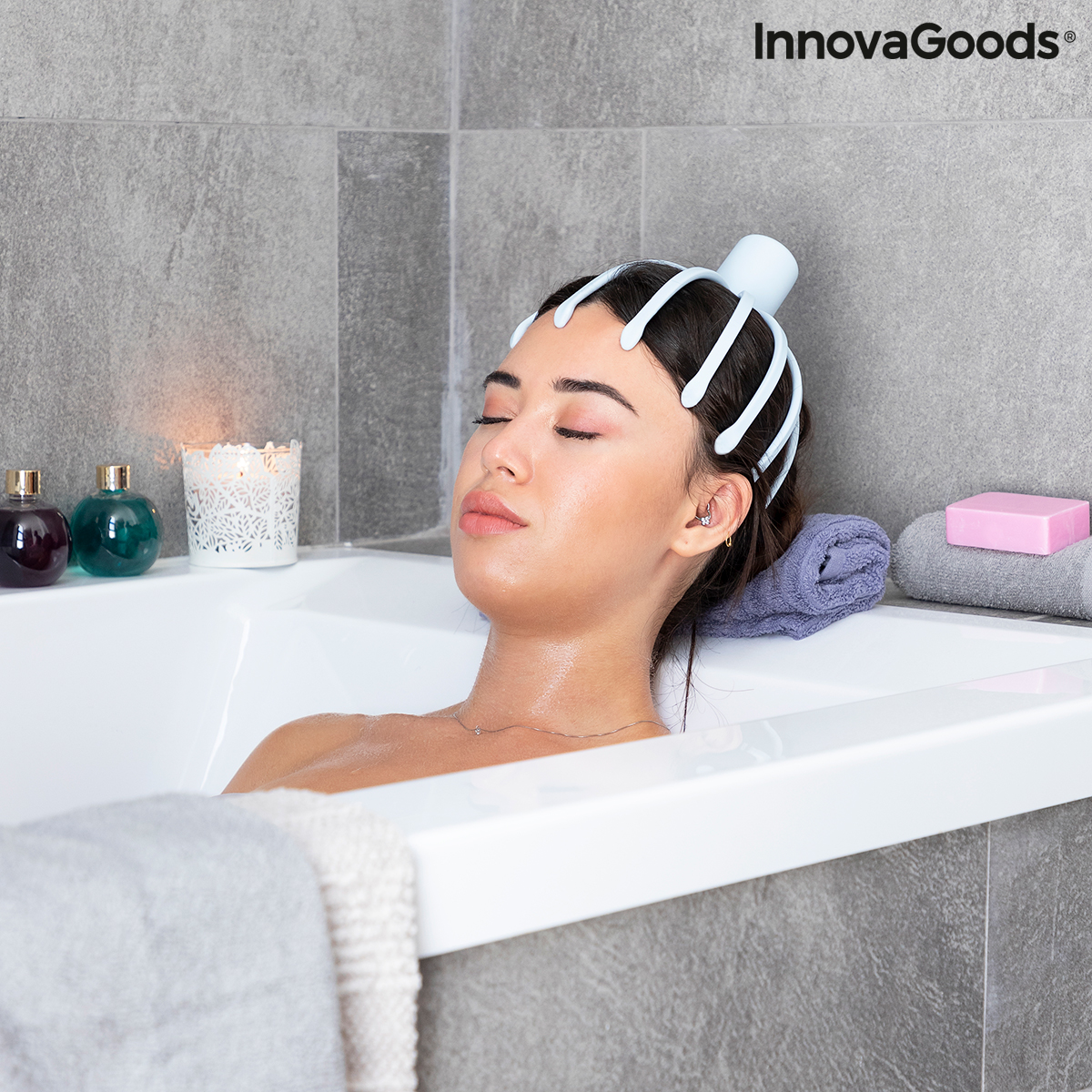 Massager med omladdningsbart huvud InnovaGoods Modelo Helax (Renoverade A) - 2