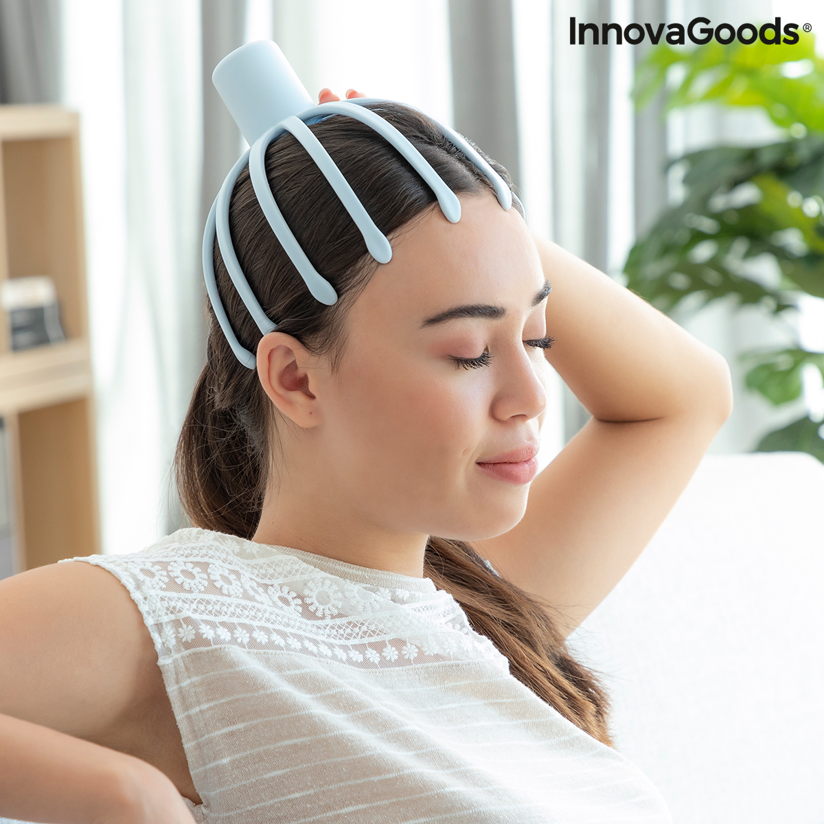 Massager med omladdningsbart huvud InnovaGoods Modelo Helax (Renoverade A) - 4