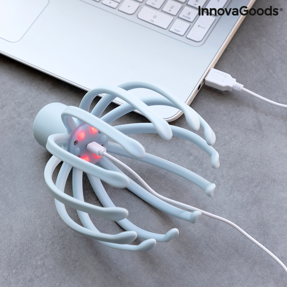 Massager med omladdningsbart huvud InnovaGoods Modelo Helax (Renoverade A) - 7