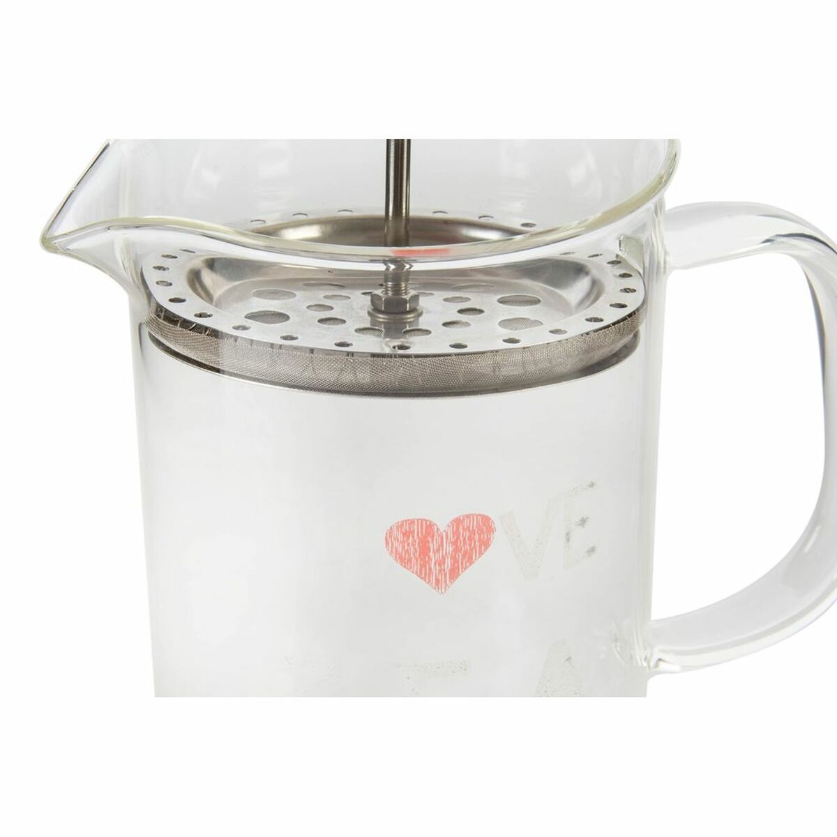Tekanna DKD Home Decor Transparent Rostfritt stål Silver Borosilikatglas (18 x 9.5 x 20.5 cm) (1 L) - 2