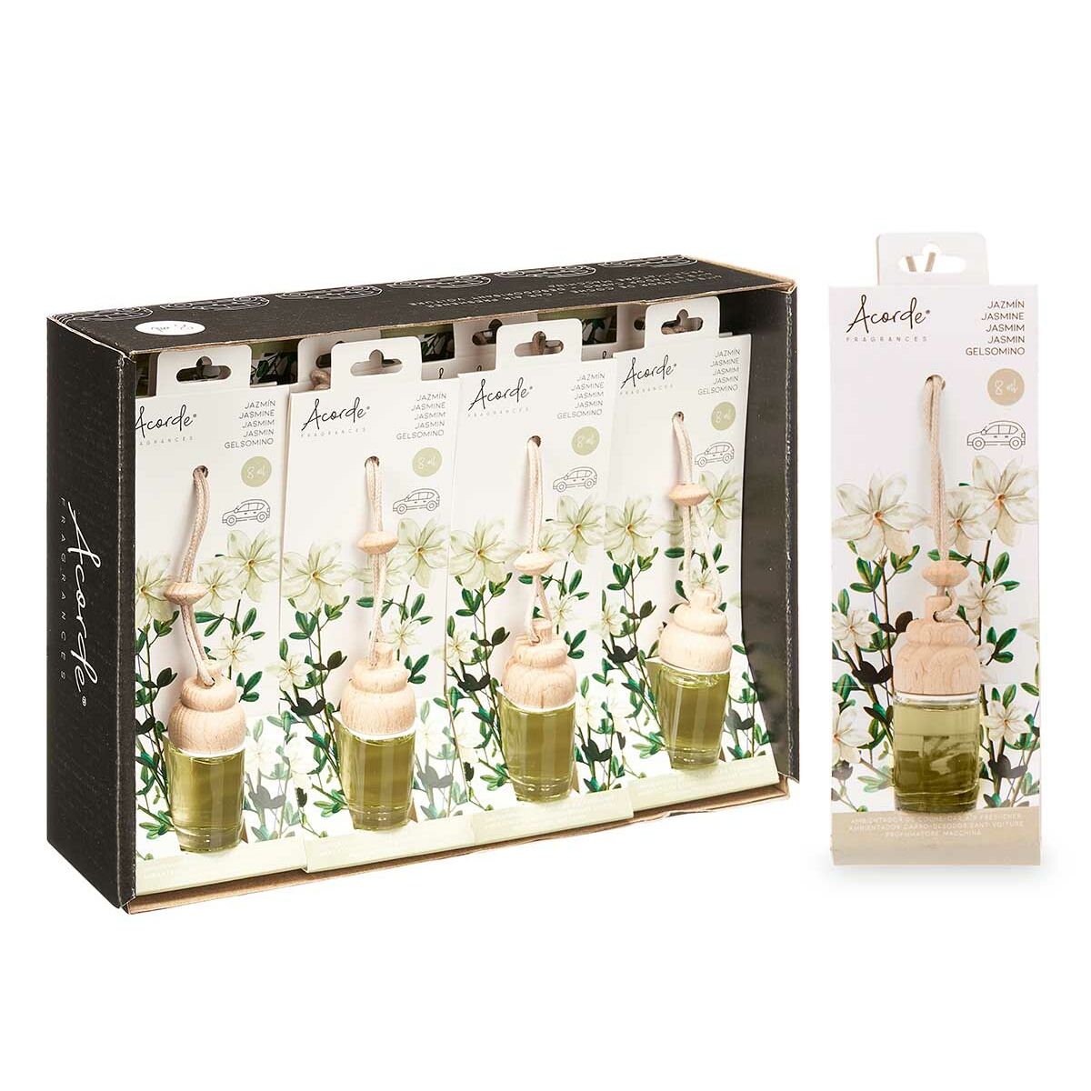 Bambupinnar Acorde Glas Doft Jasmin 8 ml (12 antal) - 4