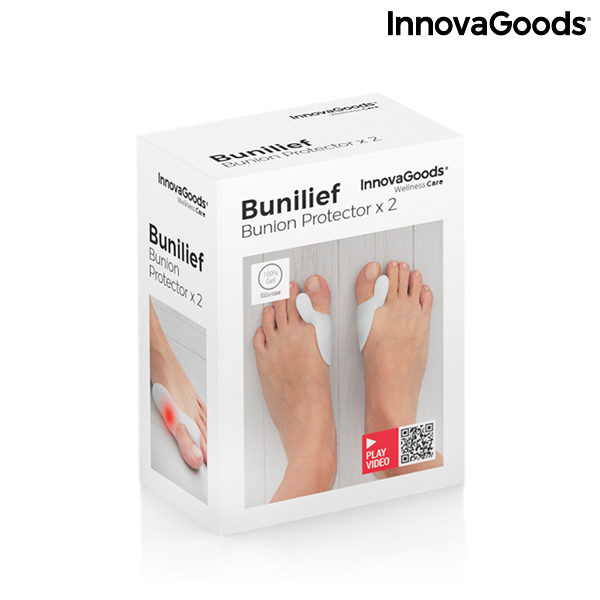 Korrigeringsskydd av silikongel för sned stortåled Bunilief InnovaGoods 2 antal - 3