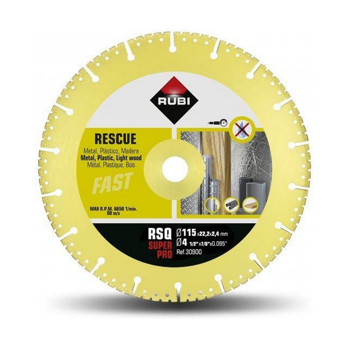 Diamantskärskiva Rubi superpro r30900 115 mm