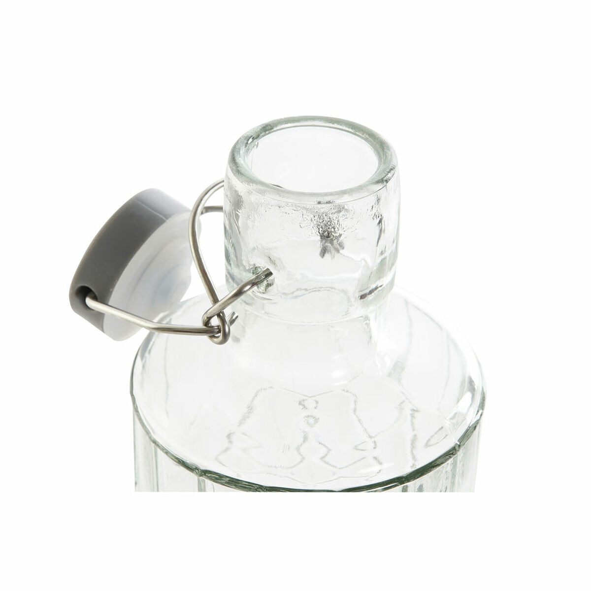 Flaska DKD Home Decor Grå Transparent Rostfritt stål Glas - 3