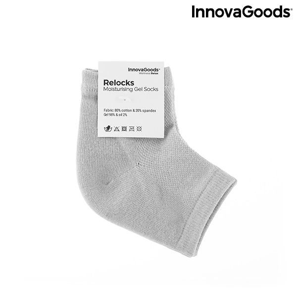 Fuktgivande strumpor med gelkuddar och naturliga oljor Relocks InnovaGoods - 5