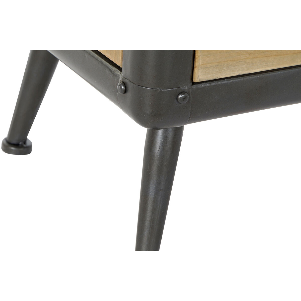 Nattduksbord DKD Home Decor Gran Metall Trä (51 x 40 x 70 cm) - 3
