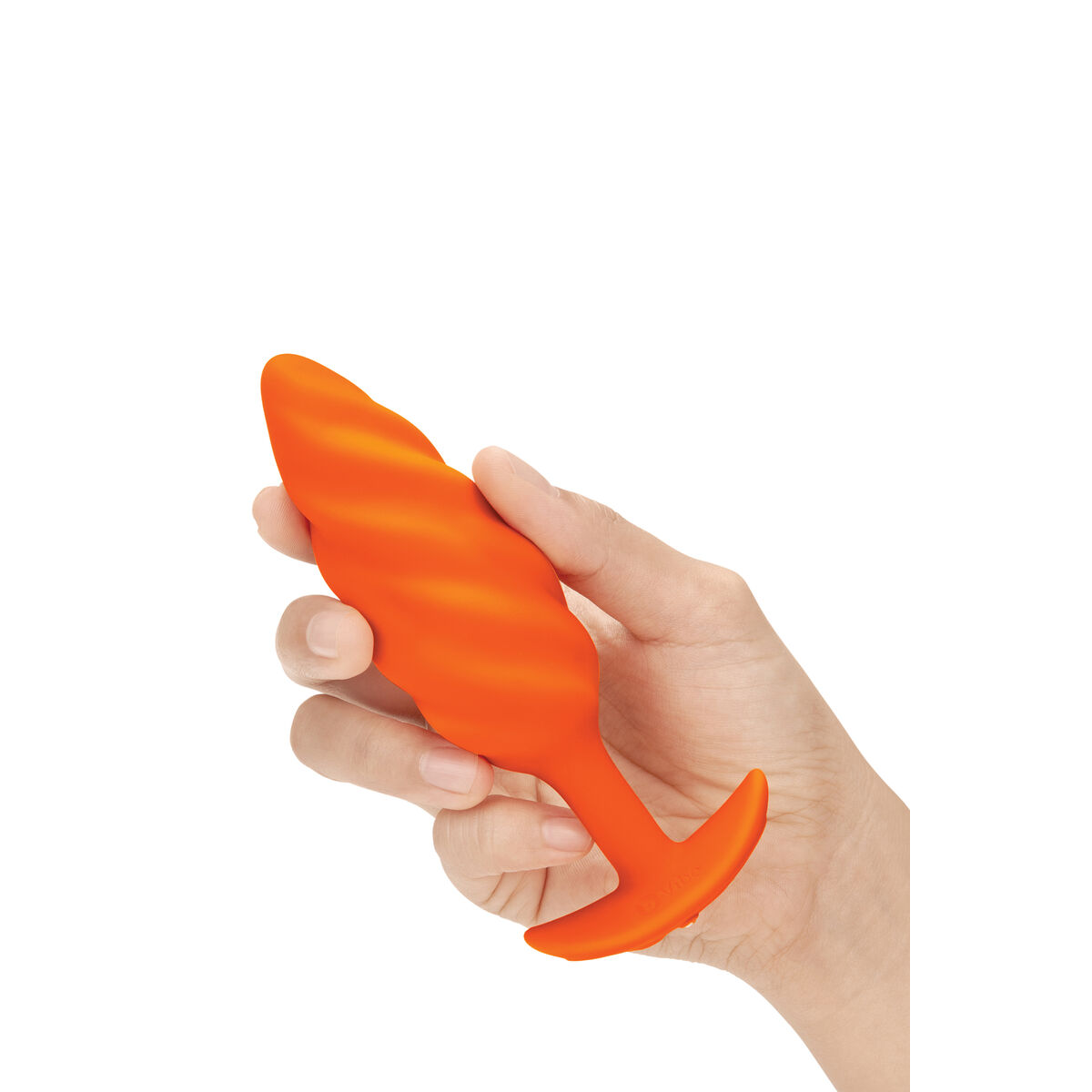 Vibrerande anuspropp B-Vibe Swirl Texture Orange - 6
