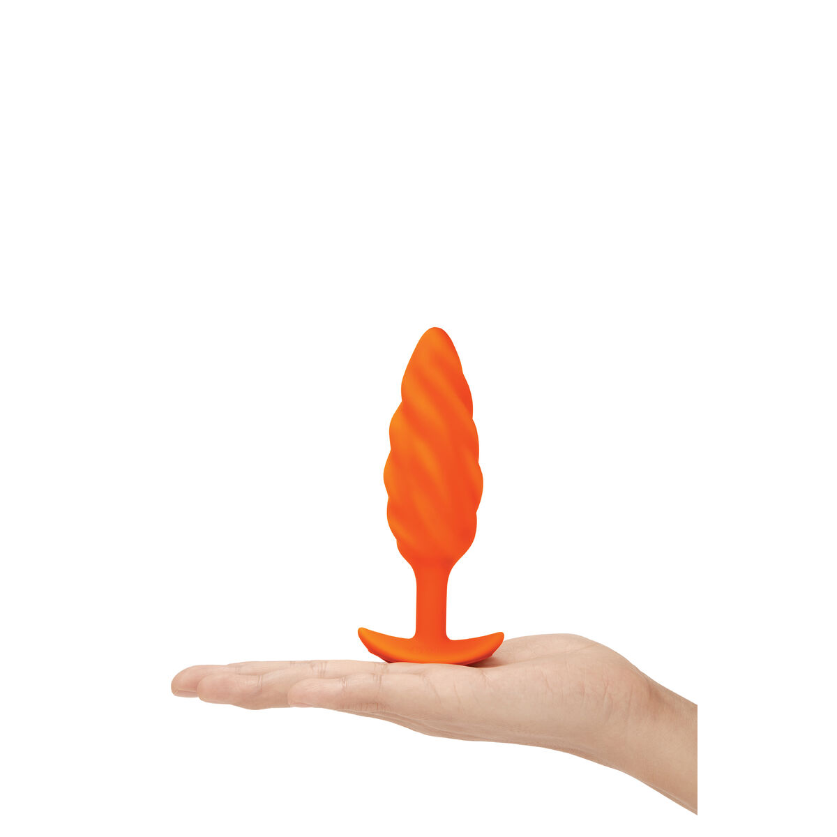 Vibrerande anuspropp B-Vibe Swirl Texture Orange - 4