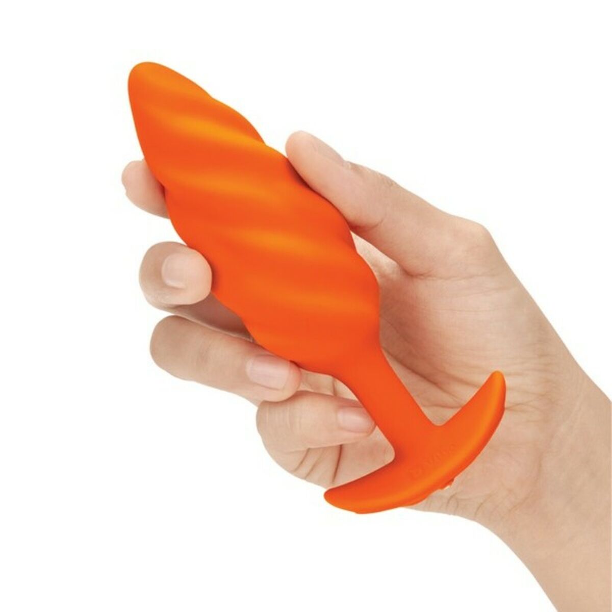 Vibrerande anuspropp B-Vibe Swirl Texture Orange - 2