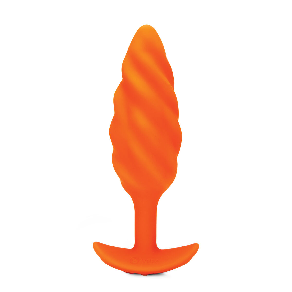 Vibrerande anuspropp B-Vibe Swirl Texture Orange - 3