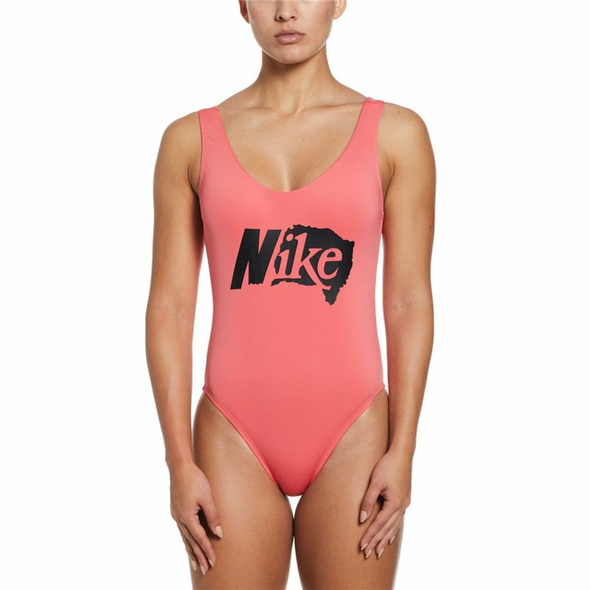 Baddräkt Dam Nike  U-Back Korall