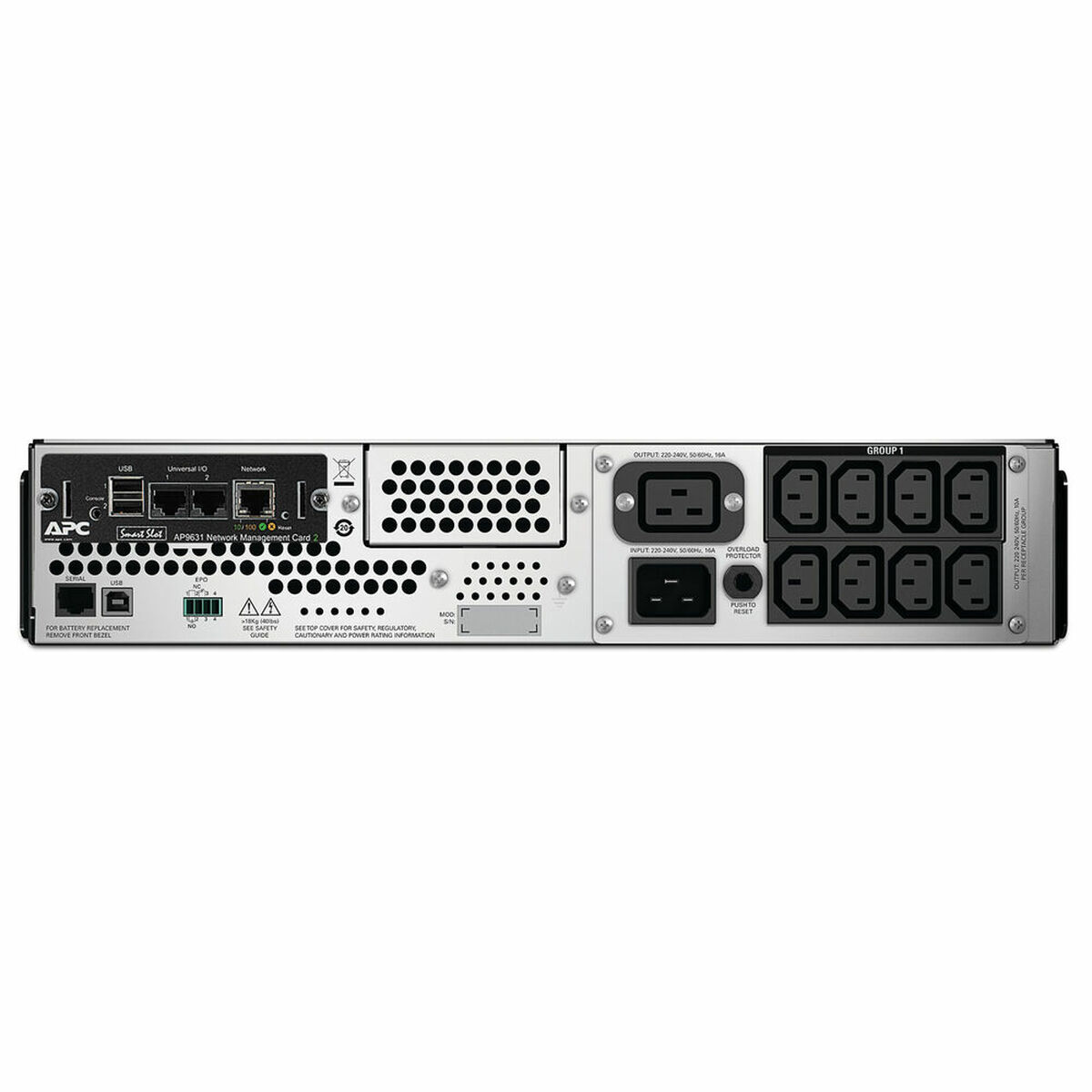 System för Avbrottsfri Strömförsörjning Interaktiv (UPS) APC SMT3000RMI2UNC - 2