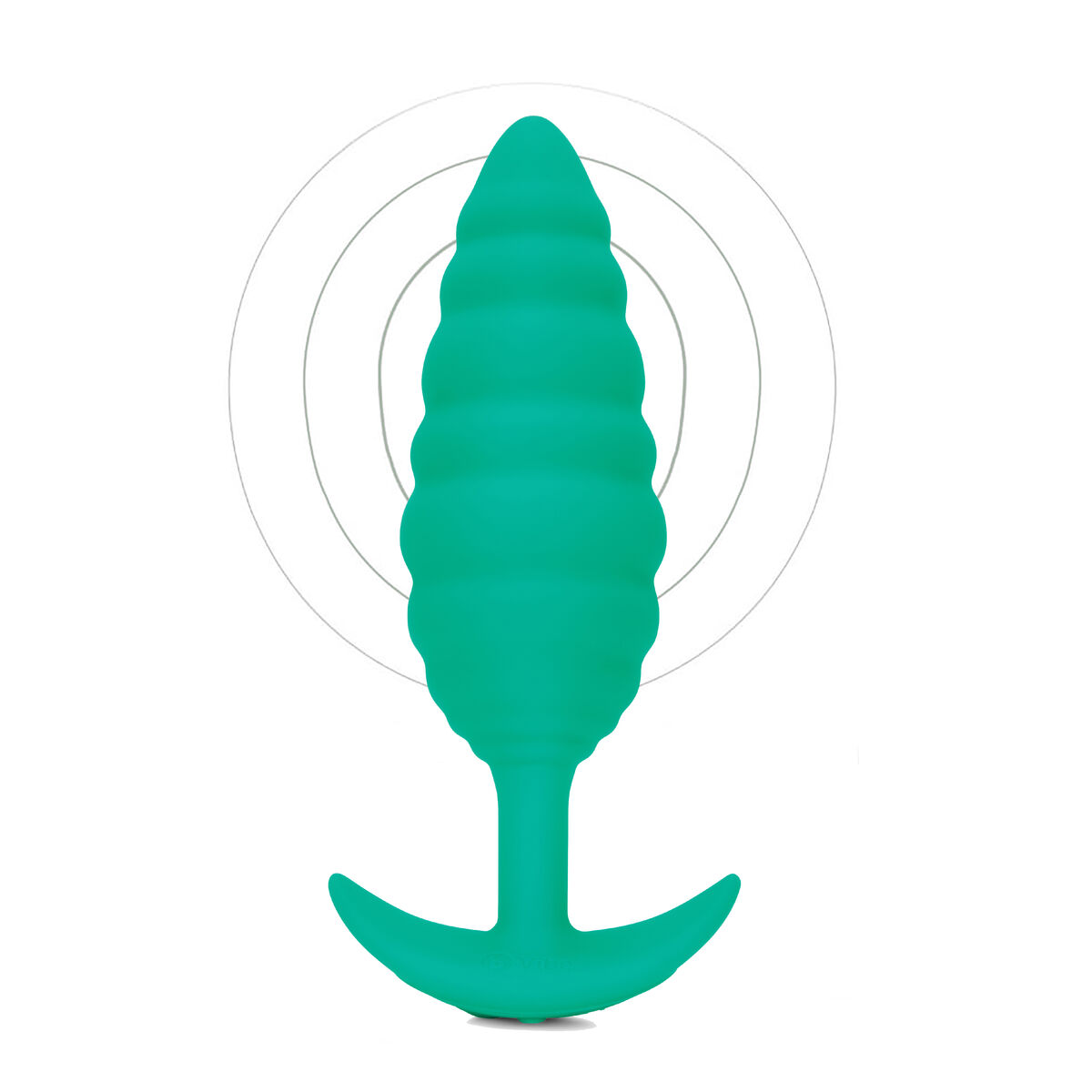 Vibrerande anuspropp B-Vibe Twist Texture Grön - 3