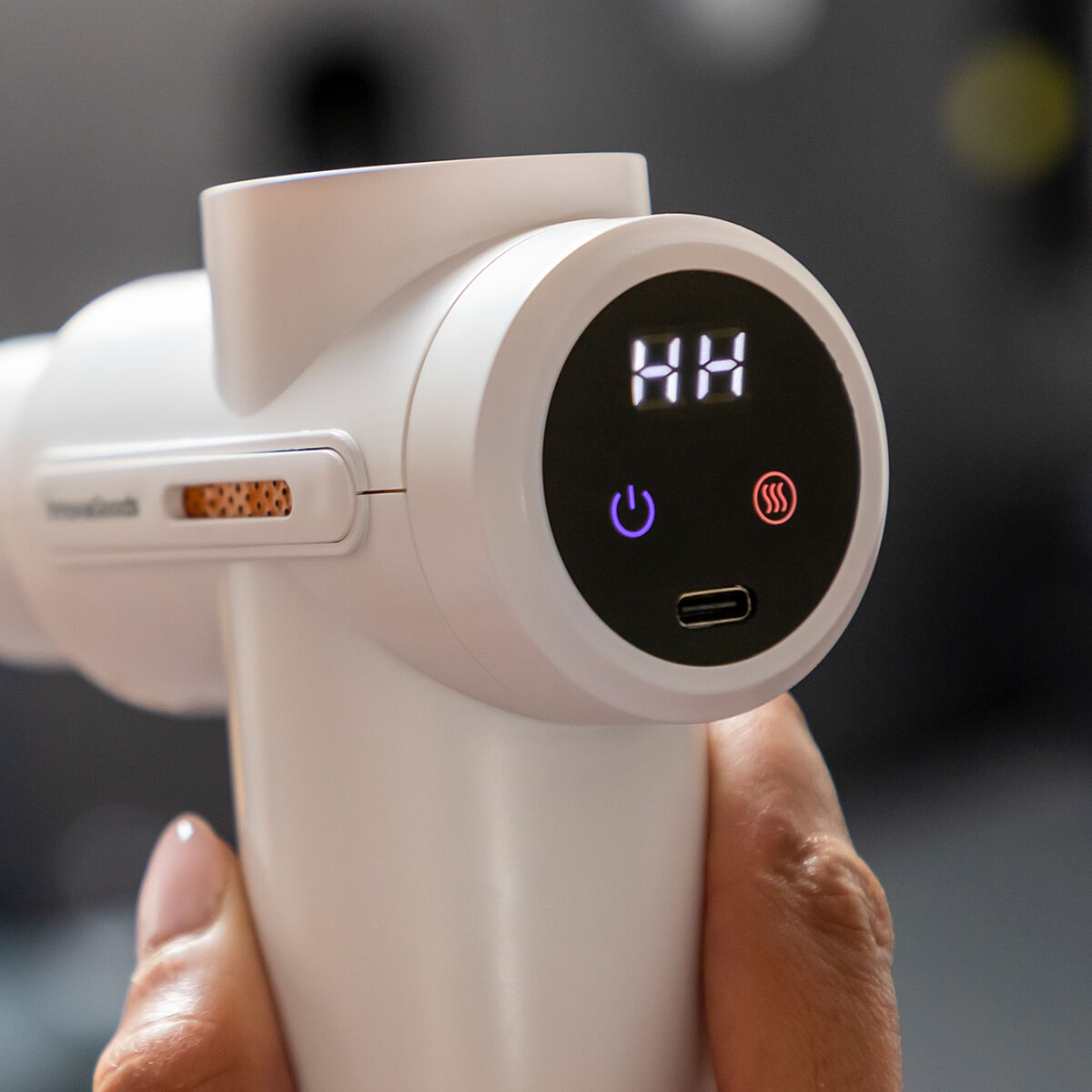 Varm och kall muskelmassagerpistol Hokgun InnovaGoods Vit/Svart (Renoverade B) - 7