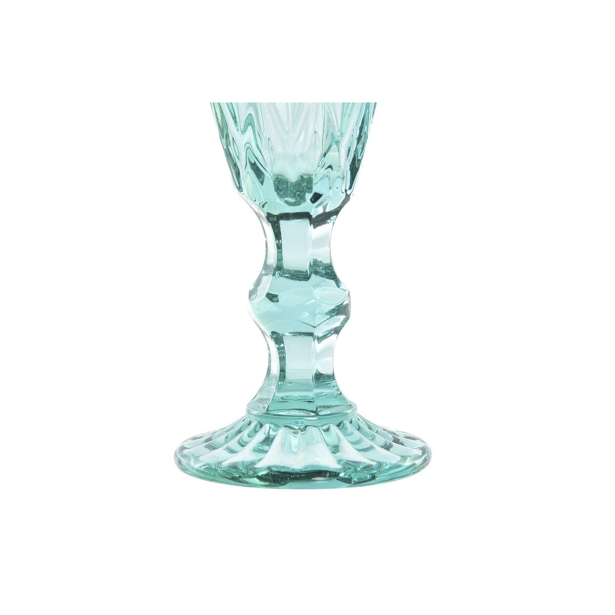 Vinglas DKD Home Decor Glas Turkos (150 ml) - 3