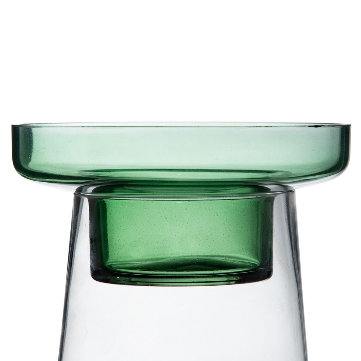 Ljusstakar 16,5 x 16,5 x 35 cm Grön Glas - 5