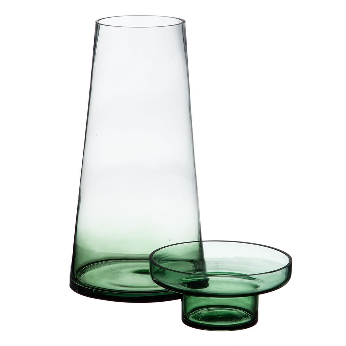 Ljusstakar 16,5 x 16,5 x 35 cm Grön Glas - 7