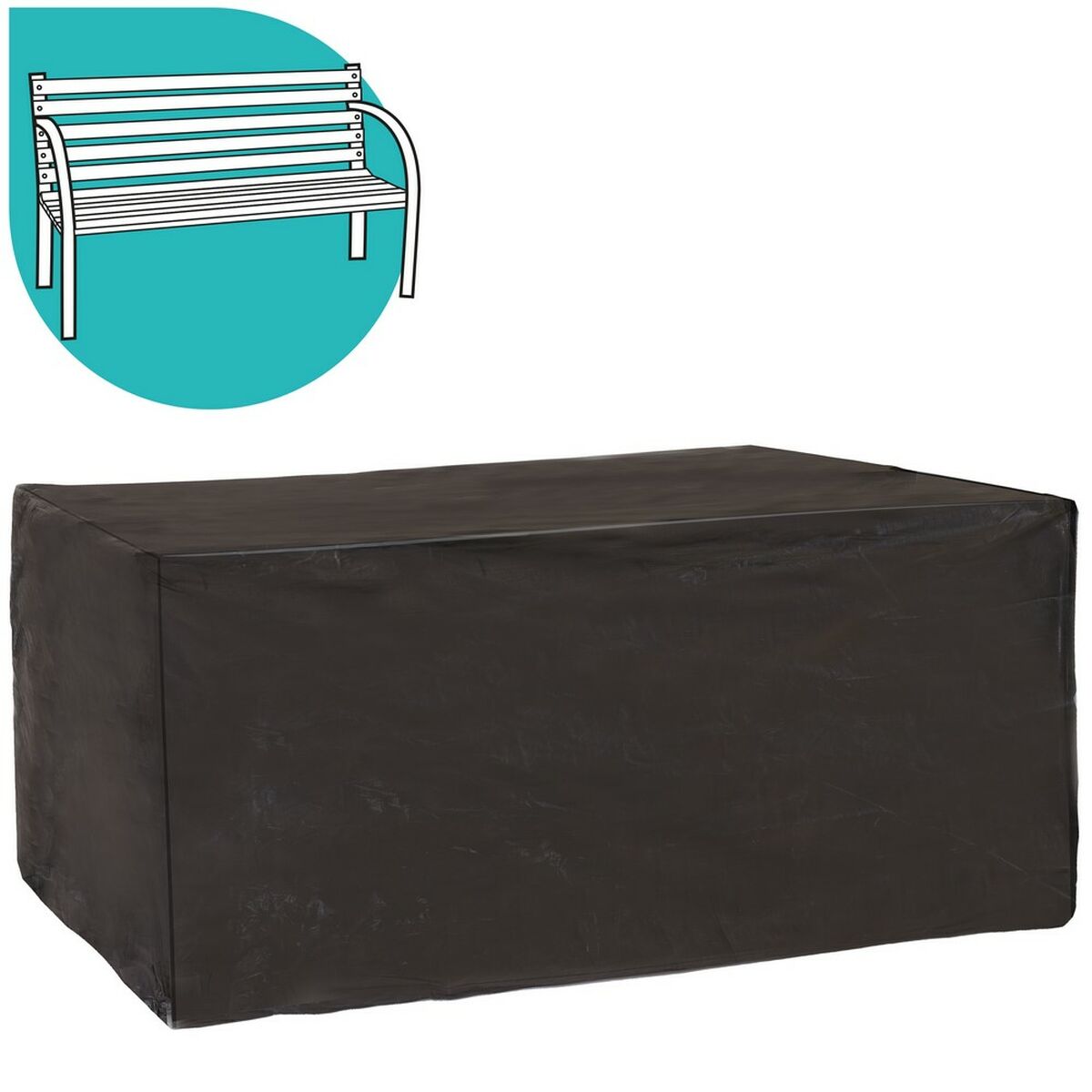 Skyddsväska Bänk Svart PVC 166 x 66 x 89 cm