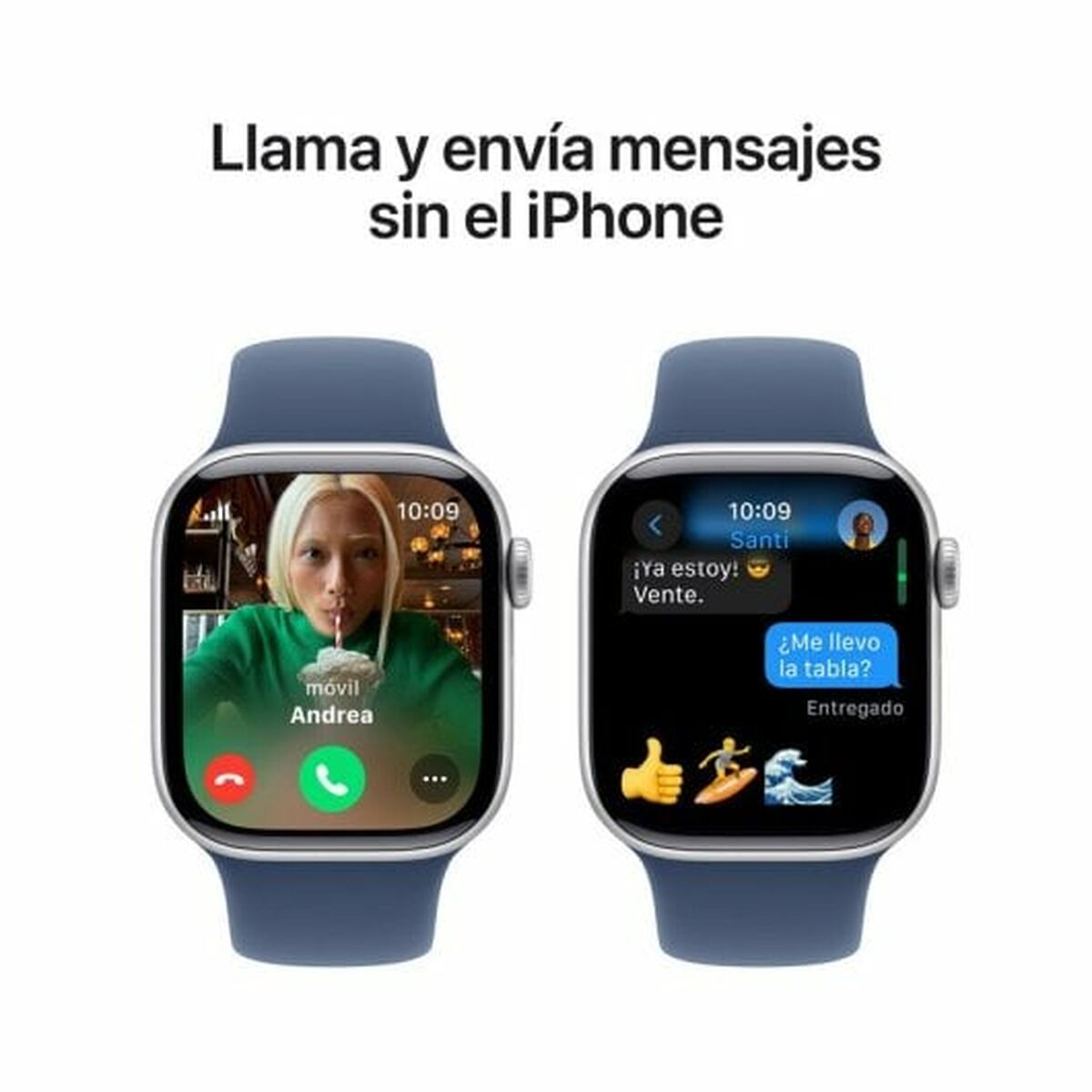 Smartklocka Apple Series 10 GPS + Cellular 42mm Silvrig - 7