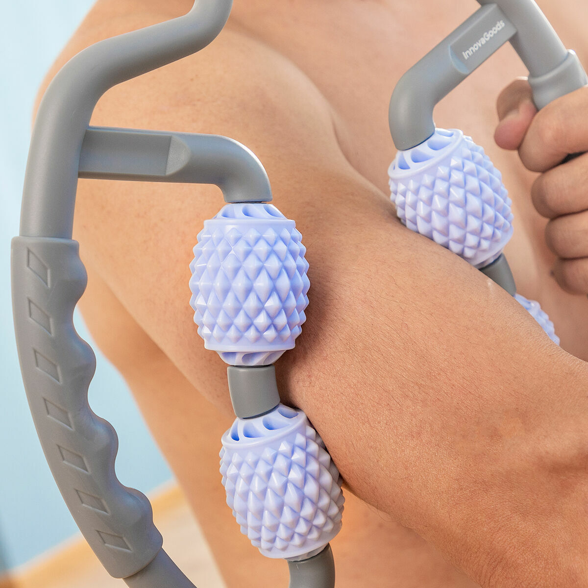 Massagerulle för muskler Rollelax InnovaGoods NA Grå (Renoverade A) - 8