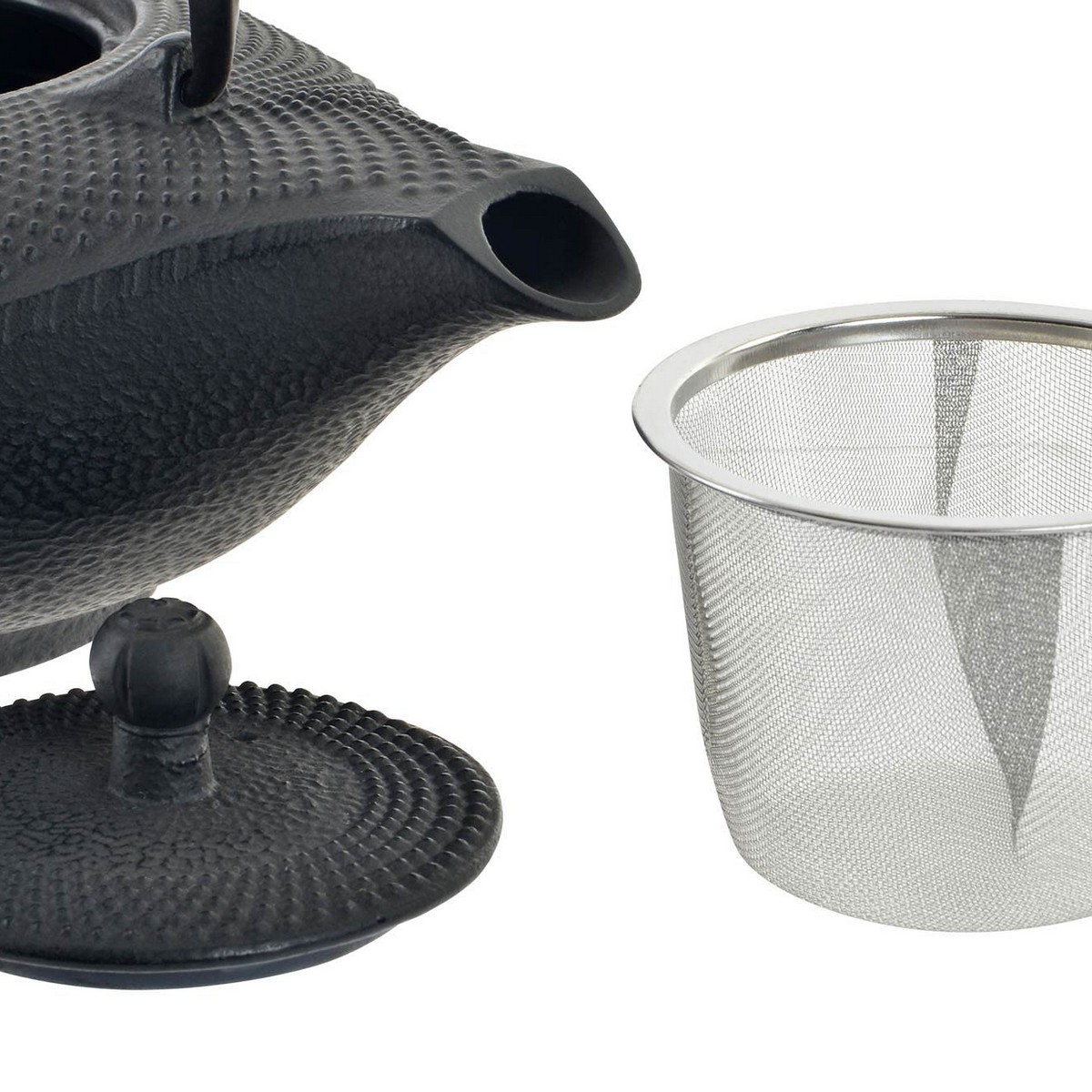 Tekanna DKD Home Decor Röd Svart Gjutjärn (1000 ml) (2 antal) - 2