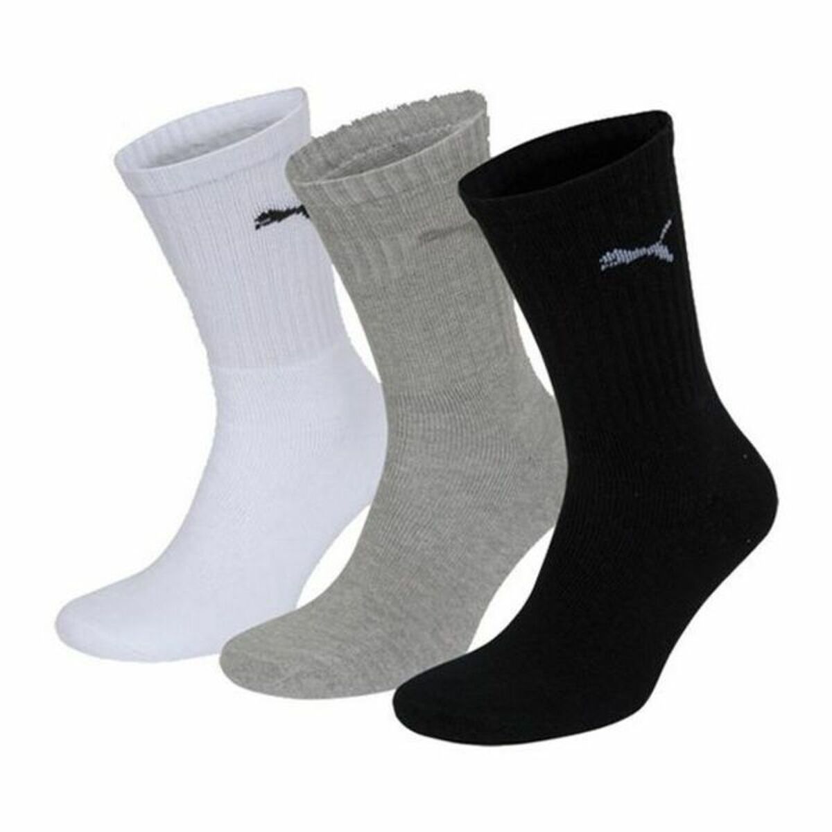Sportstrumpor Puma SPORT (3 par) Vit Grå Svart Multicolour - 7