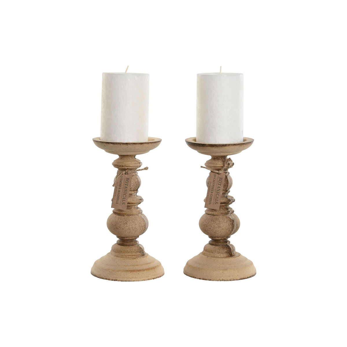 Set med levande ljus Home ESPRIT Romantisk 300 g (2 antal)
