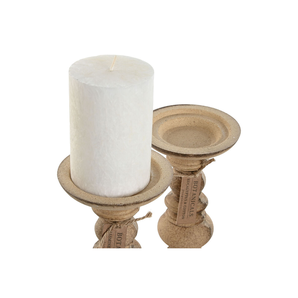 Set med levande ljus Home ESPRIT Romantisk 300 g (2 antal) - 3