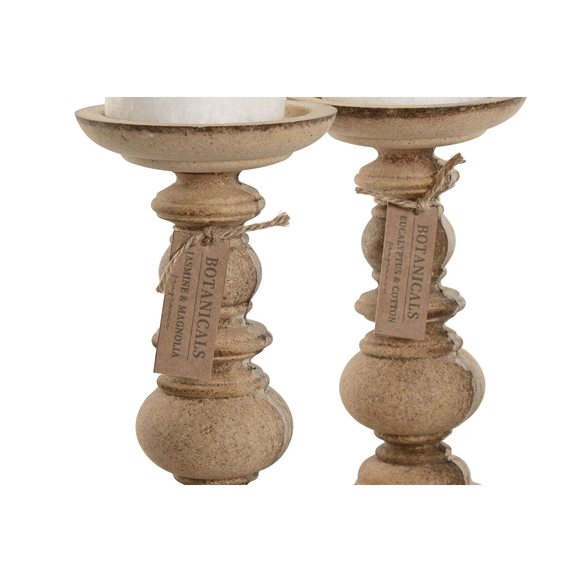 Set med levande ljus Home ESPRIT Romantisk 300 g (2 antal) - 2