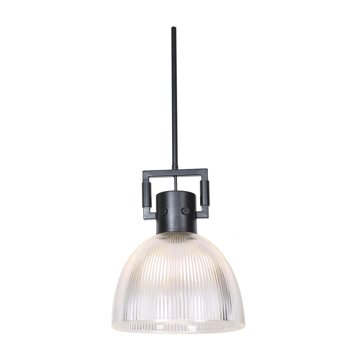 Taklampa DKD Home Decor Svart Silvrig Metall Glas 25,4 x 25,4 x 35,5 cm (2 antal) - 2