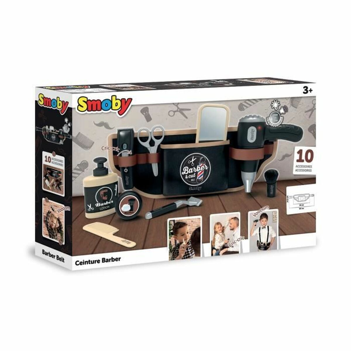 Sminkset för barn Smoby BARBER & CUT BELT Svart - 2