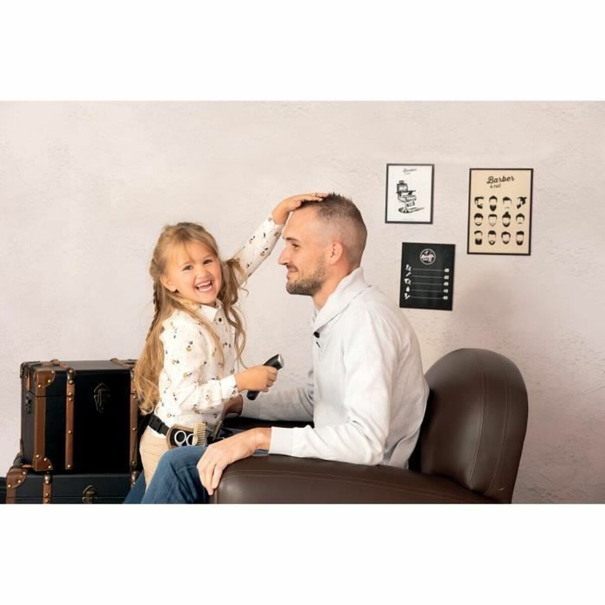 Sminkset för barn Smoby BARBER & CUT BELT Svart - 5