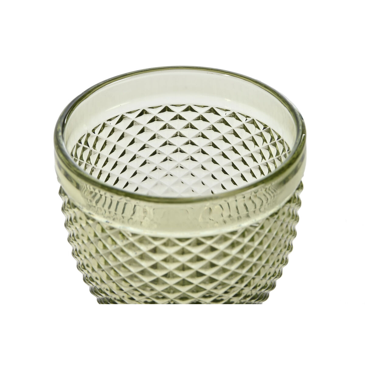 Glasset DKD Home Decor Grön Glas 325 ml - 2