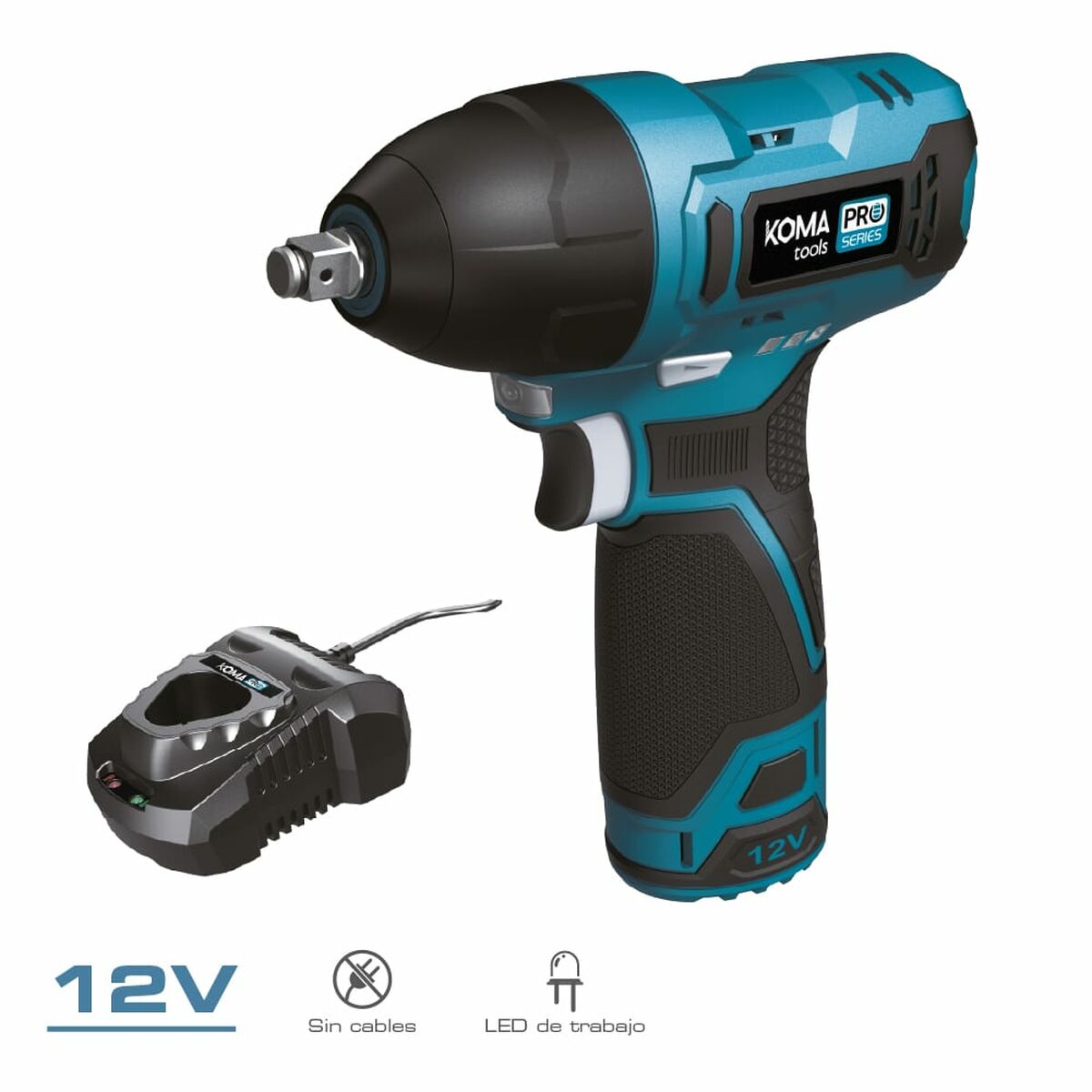 Impact skiftnyckel Koma Tools 12 V 120 nm