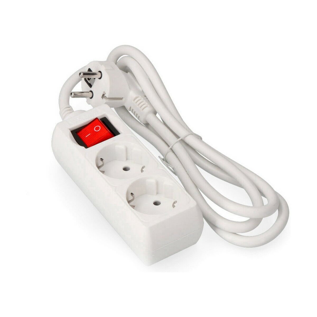Ellist 2 Tomas-uttag med brytare EDM 41016 Schuko (1,5 m) - 2
