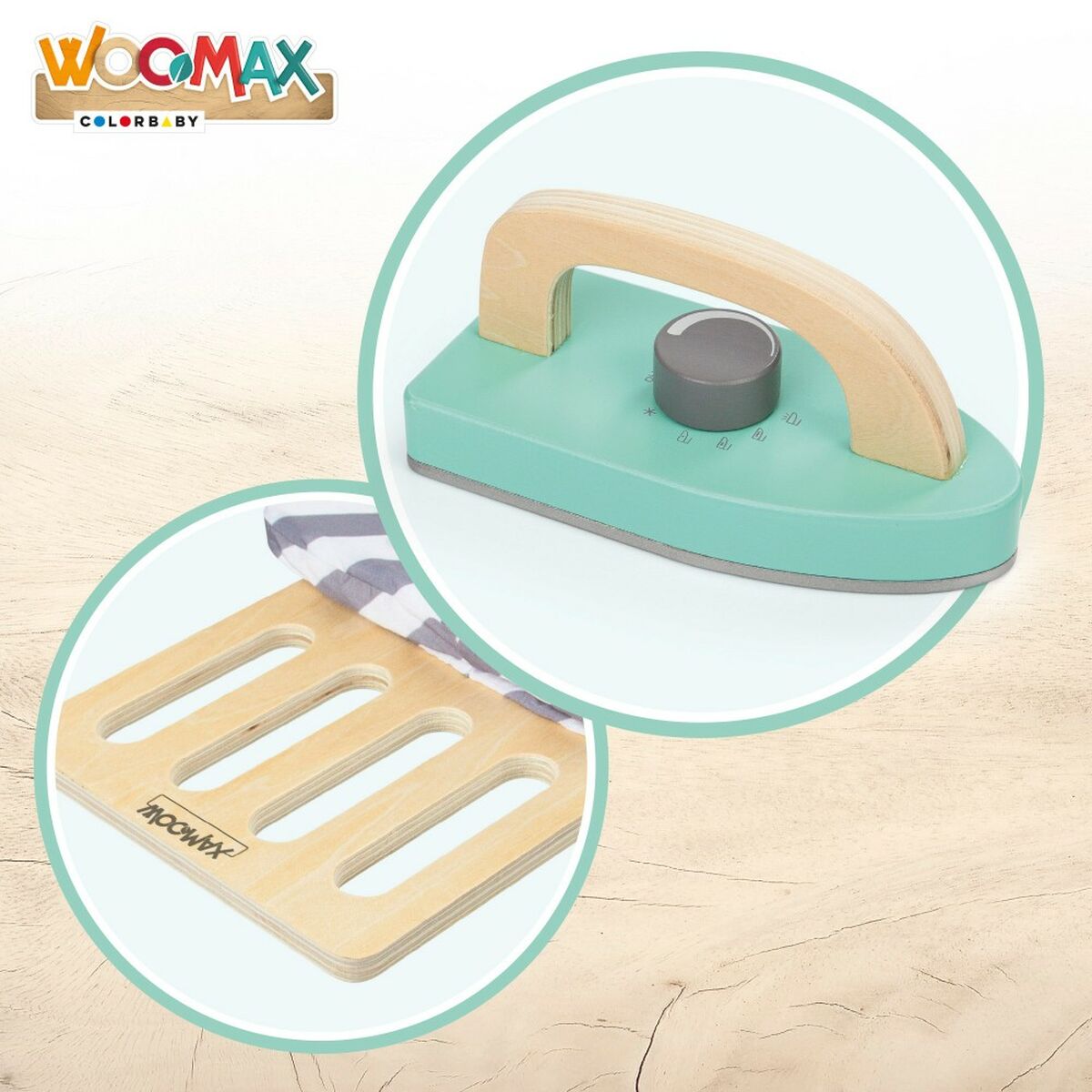 Strykbräda Woomax Leksak 2 Delar 71,5 x 61,5 x 19 cm (4 antal) - 7