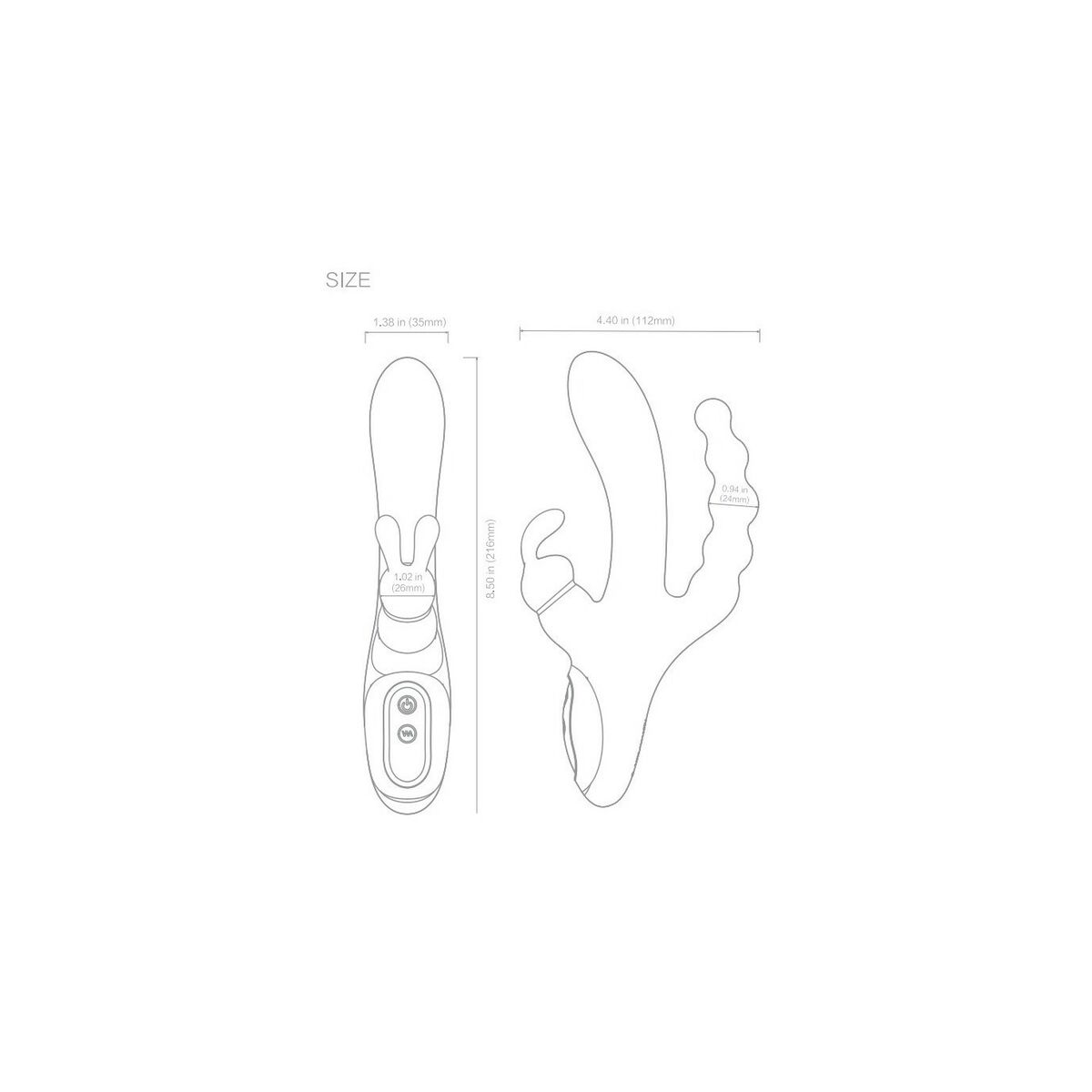 Dubbelvibrator Dual Stimulation Vibe Diversual - 6