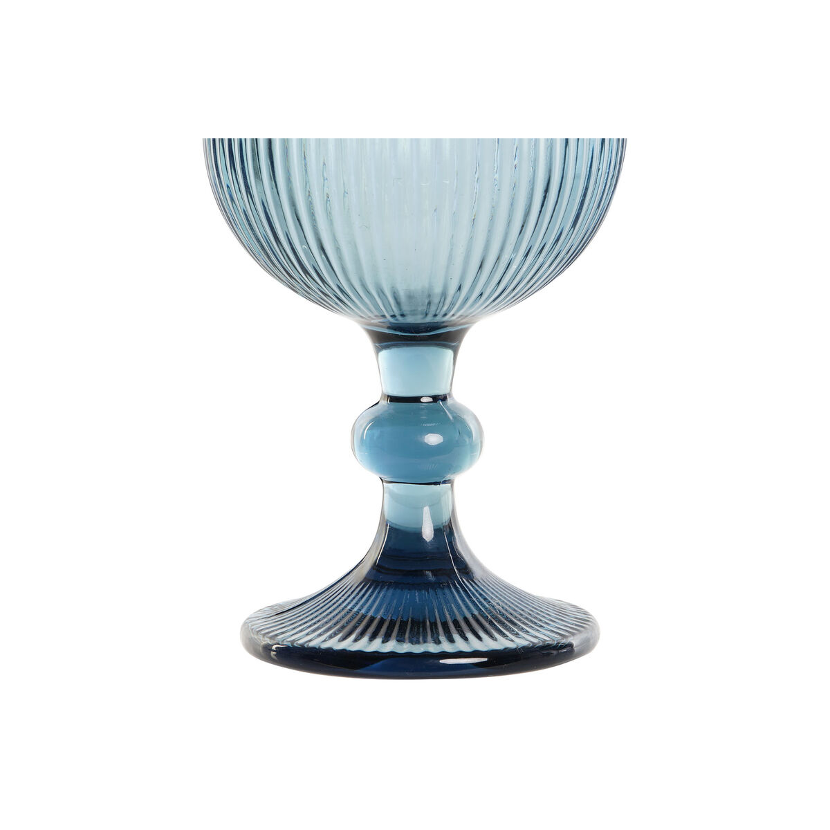 Glasset DKD Home Decor Blå Glas 325 ml - 2