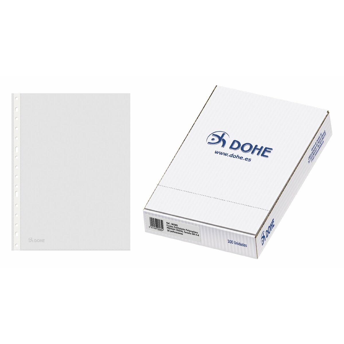 Fodral DOHE Premium Cristal Borrad Transparent A4 (100 Delar) - 3